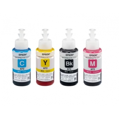 愛普生672原裝墨水四色L130L220L310L313L360L380L383L4L1300