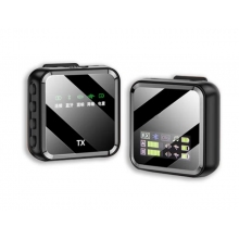 中性M32s數(shù)顯屏無(wú)線(xiàn)領(lǐng)夾式麥克風(fēng)直播降噪Vlog小蜜蜂領(lǐng)夾麥一 黑色M32S 一拖二通用款