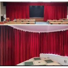 舞臺電動幕布  定做（加厚意大利絨布，軌道，杜亞舞臺專用電機ID100-WF，遙控器）